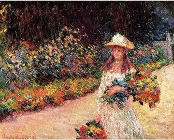 Young Girl In The Garden At Giverny