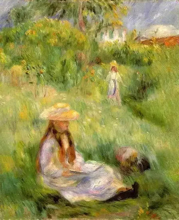 Young Girl In The Garden At Mezy