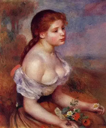 Young Girl With Daisies