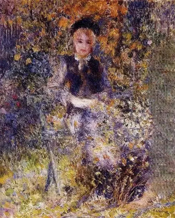 Young Woman On A Bench