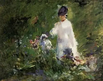 Young Woman among the Flowers